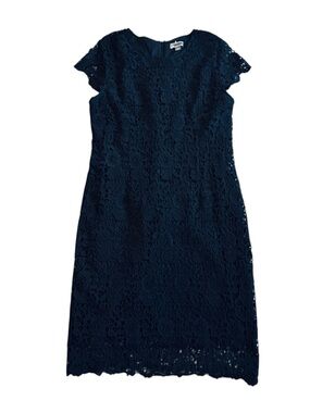 Chelsea28 Black Lace Midi Dress